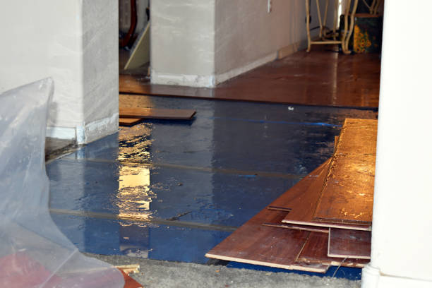 Professional Emergency Water Damage Restoration technician working in Medford, MA